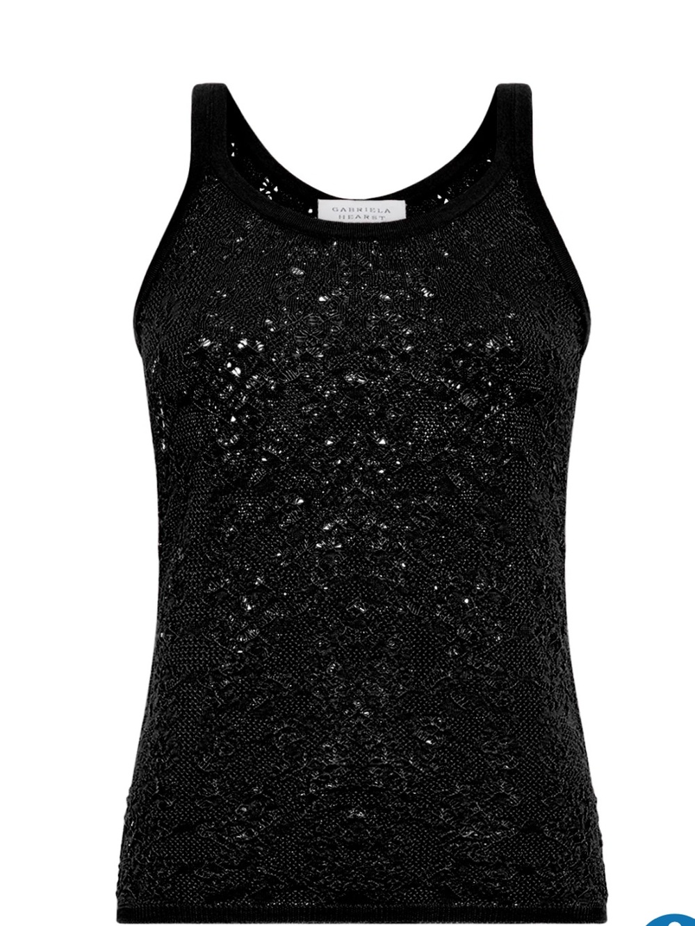 Gabriela Hearst Cyrinne Lace Knit Tank Top